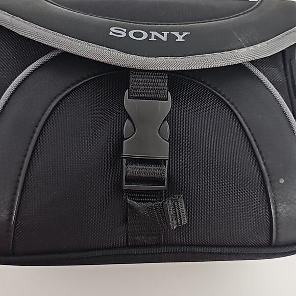 Sony Brand Soft Camera Carrying Case Bag Small Camcorder Outside Pocket 8x6x5 - Picture 5 of 10